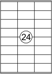 Etiquette Quantore 70x36mm blanc 2400 pièces