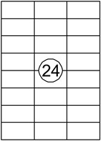 Etiquette Quantore 70x37mm blanc 2400 pièces