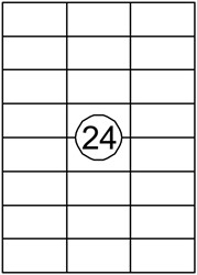 Etiquette Quantore 70x37mm blanc 2400 pièces