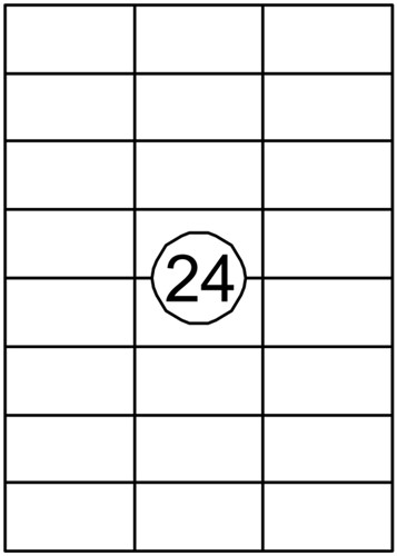Etiquette Quantore 70x37mm blanc 2400 pièces