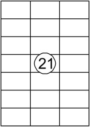 Etiquette Quantore 70x42,3mm blanc 2100 pièces