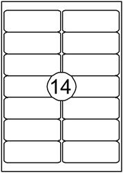 Etiquette Quantore 99,1 x38,1mm blanc 210 pièces