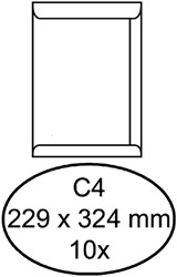 Umschlag Quantore deed C4 229x324mm selbstklebend weiß 10 Stk