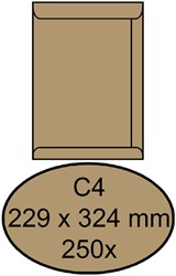 Umschlag Quantore deed C4 229x324mm braun kraft 250 Stk