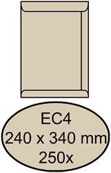 Umschlag Quantore deed EC4 240x340mm creme kraft 250 Stück