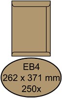 Umschlag Quantore deed EB4 262x371mm braun kraft 250 Stück