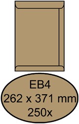 Umschlag Quantore deed EB4 262x371mm braun kraft 250 Stück