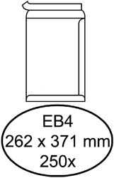 Umschlag Quantore deed EB4 262x371mm selbstklebend weiß 250 Stk