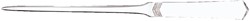 Brieföffner MAULslim, flacher Edelstahl, gedrehter Griff, schmale 245mm Klinge Blister mit 1 Stück