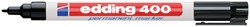 Marqueur edding 400 ogive 1mm noir