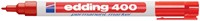 Marqueur edding 400 ogive 1mm rouge