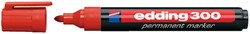 Marqueur edding 300 ogive 1,5-3mm rouge