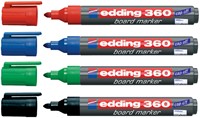 Marqueur tableau blanc edding 360 ogive 1,5-3mm rouge-2
