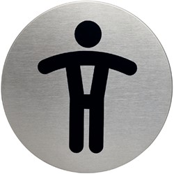 Bulletin board pictogram Durable 4905 toilet gents round 83mm
