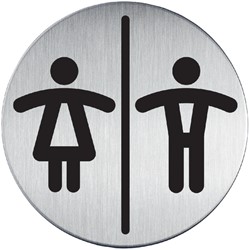 Pictogramme Durable 4920 Toilettes femmes/hommes rond 83mm