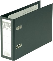 Aktenordner Elba Rado Plast A5 quer 75mm pvc schwarz