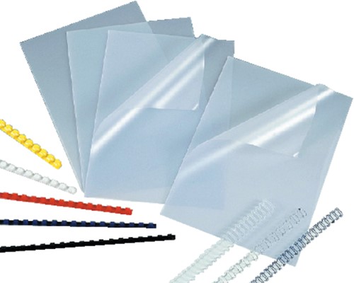 Cover sheet GBC A4 PVC 180micron transparent 100 pcs-3