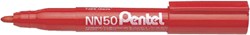 Marqueur Pentel NN50 ogive 1,3-3mm rouge