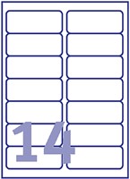 Etiquette Avery L7163-40 99,1x38,1mm blanc 560 pièces-2