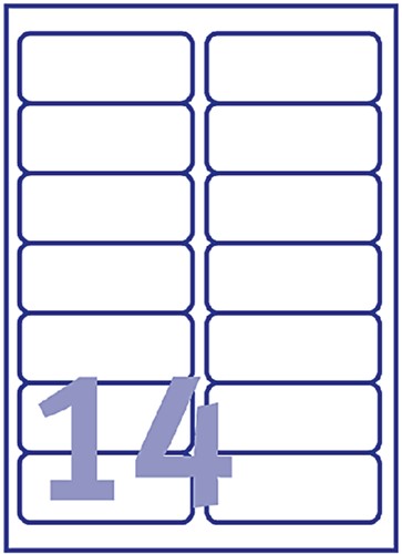 Etiquette Avery L7163-40 99,1x38,1mm blanc 560 pièces-2