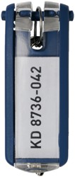 Key tag Durable 1957 with ring blue