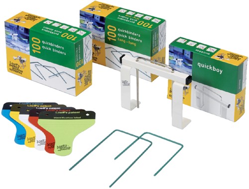 Bundelbeugel Loeff's 1215 Quickbinder 100mm groen 100 stuks-2