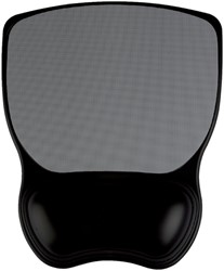 Quantore mouse pad with gel wrist rest gray/black