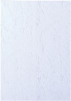 Cover sheet GBC A4 leather look white 100 pcs