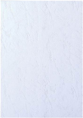 Cover sheet GBC A4 leather look white 100 pcs