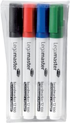 Marqueur tableau blanc Legamaster TZ100 ogive 1,5-3mm assorti 4 pièces