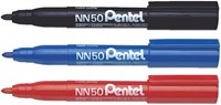 Marqueur Pentel NN50 ogive 1,3-3mm bleu-2