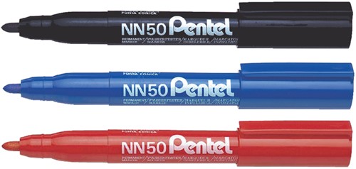 Marqueur Pentel NN50 ogive 1,3-3mm rouge-2