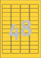 Etiket Avery L6041-20 45.7x21.2mm geel 960 stuks-2