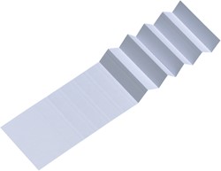 Checkered strip for Djois Alzicht suspension files 65mm white 25 pcs