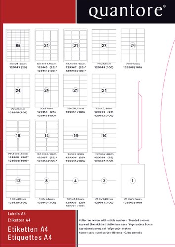 Etiquette Quantore 63,5x33,9mm blanc 2400 pièces-2