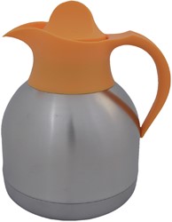 Thermos jug IEZZY tea jug 1liter stainless steel yellow cap