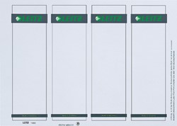 Etiquette dorsale Leitz Large 56x190mm à insérer blanc 100 pièces