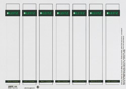 Etiquette dorsale Leitz Smal/courte 31x190mm à insérer blanc 175 pièces