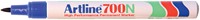 Marqueur Artline 700 ogive 0,7mm bleu