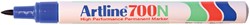 Marqueur Artline 700 ogive 0,7mm bleu