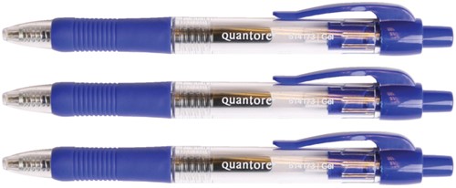 Gelschreiber Quantore Grip Druckknopf 0,7mm blau-2