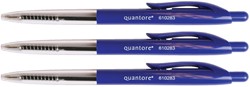 Biros Quantore Druckknopf blau mittel