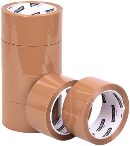 Ruban d'emballage Quantore 50mmx60m PP brun 6 rouleaux