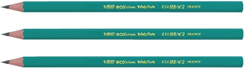 Crayon BIC Evolution ECOlutions 650 hexagonal HB-3