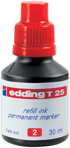 Encre marqueur edding T25 rouge