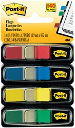 Marque-pages Post-it 6834 11,9x43,1mm assorti 140 pièces