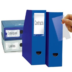 Porte-étiquettes et pochettes coin