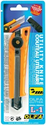 Cutter Olfa L1 18mm Corps jaune en acier